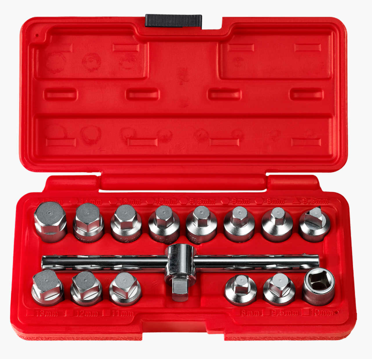 Oljepluggsats, 15 delar